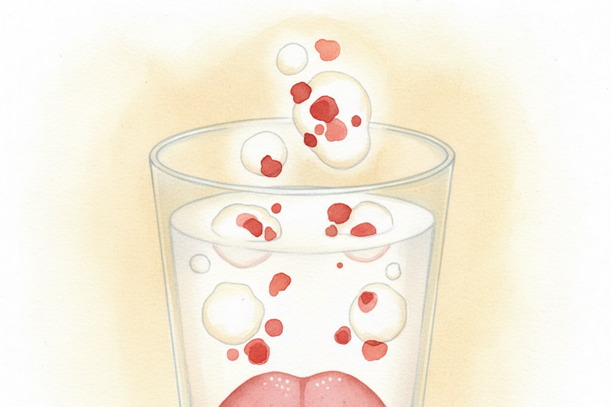 That's why water doesn't help. Capsaicin is an **oil** — it doesn't dissolve in water, _it just sloshes around your mout