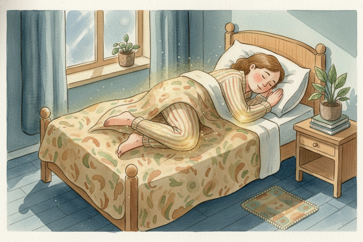 ~~While you slept~~, your body was **basically parked**. You weren't walking, reaching, or moving much at all. Your musc