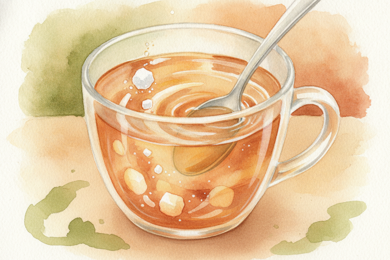 You drop a spoonful of sugar into your tea, give it a stir, and — ~~poof~~ — it's gone. But **here's the twist**: *it di
