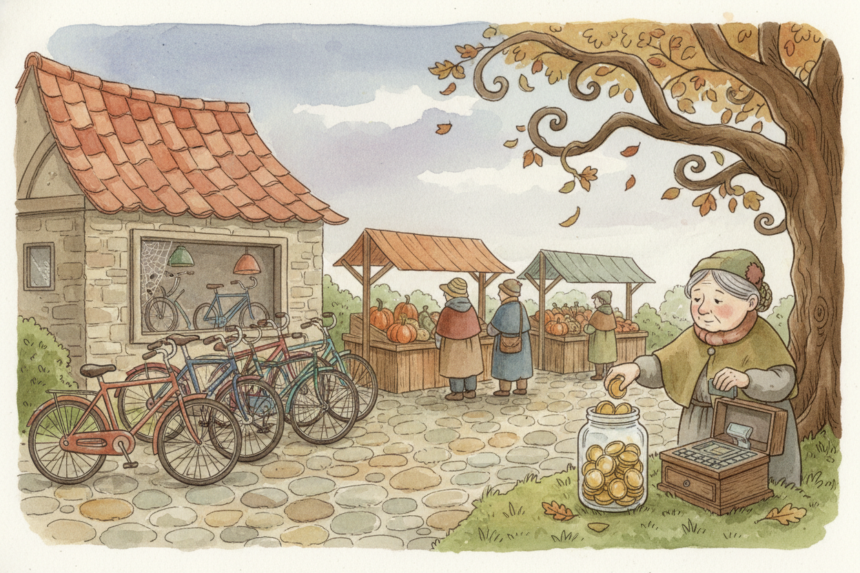 ~~But growth can't sprint forever.~~ Eventually something slows it down. Maybe the bike shop ordered too many bikes and 