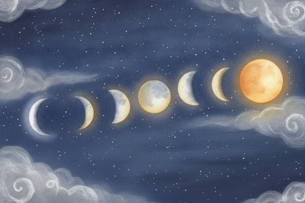 Why does the Moon change shape during the month?