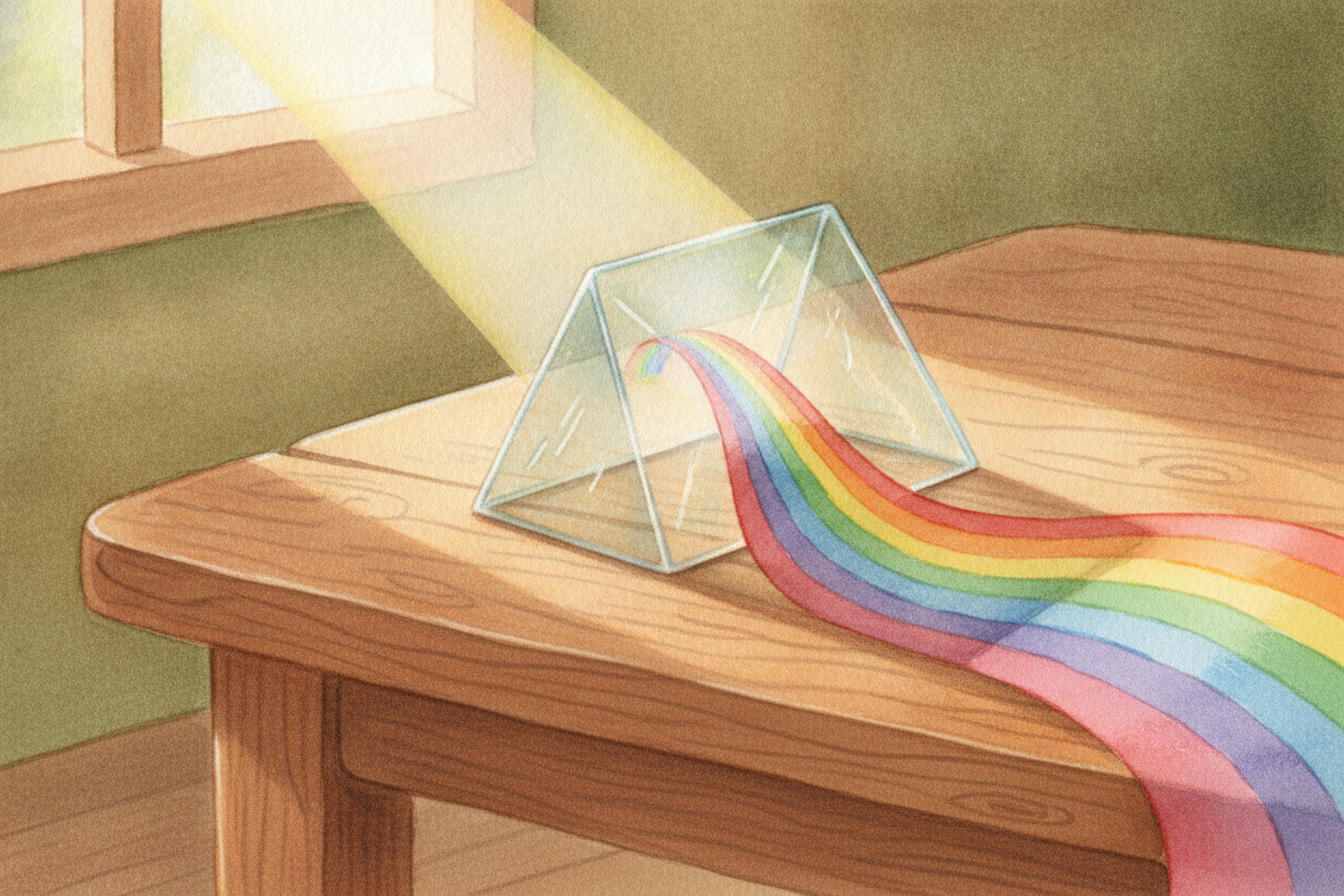 ~~Here's the first surprise:~~ sunlight isn't really yellow, and it definitely isn't white-and-boring. It's a **secret b