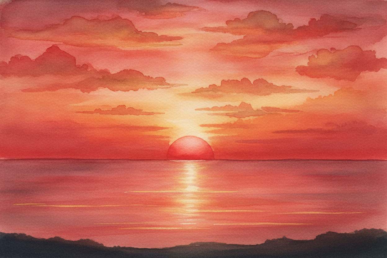 And when the air carries extra dust or smoke — after a storm, or near the sea — **the show gets even bolder**, deepening