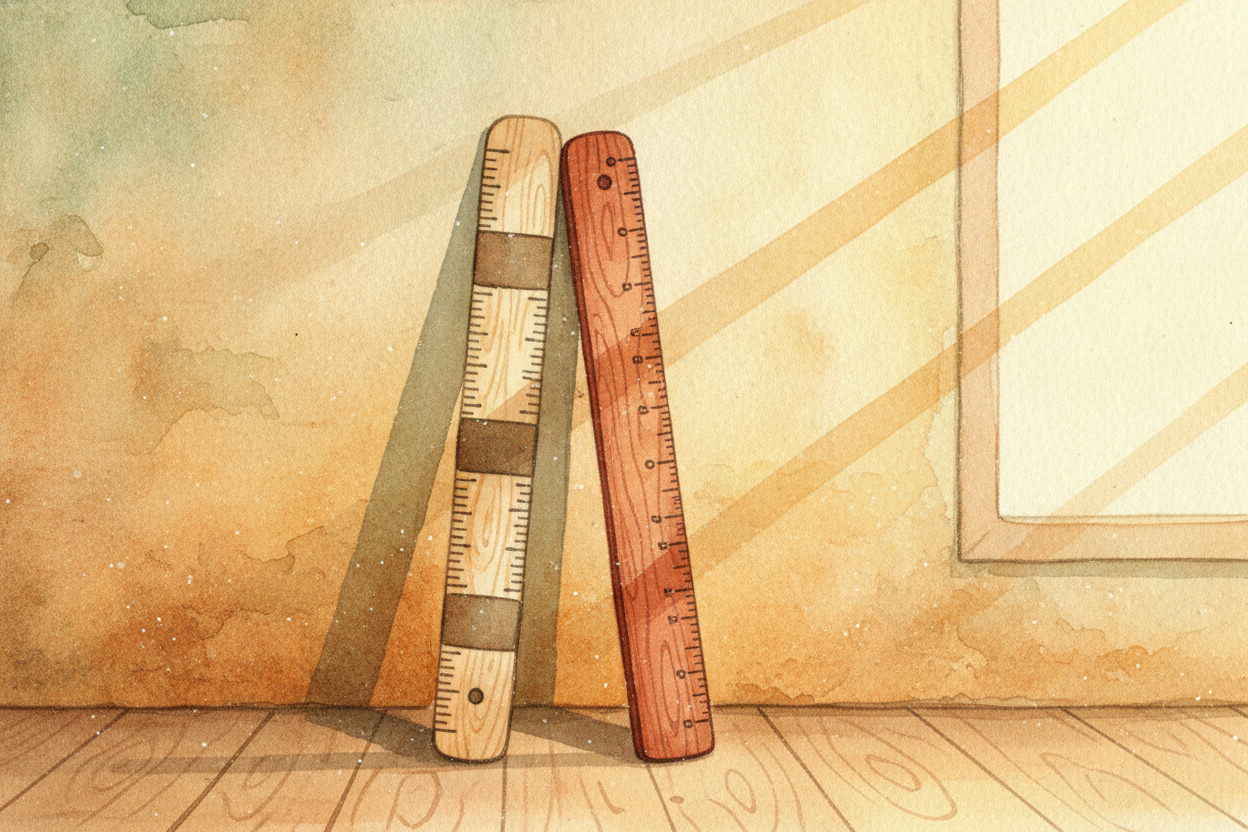 So the world uses both because history left us two good rulers and never fully picked one. Metric won the science labs w