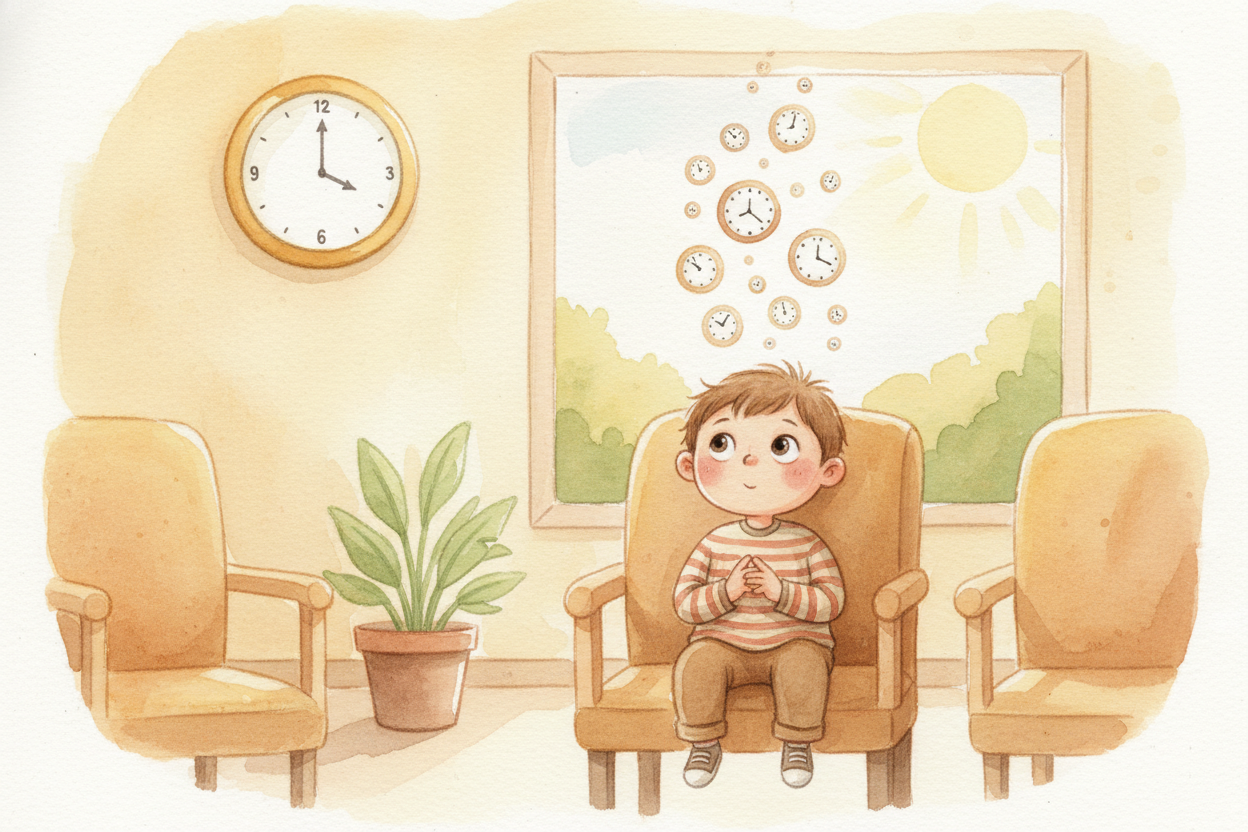 When you're bored, your brain is hyper-alert, checking the clock constantly. ~~"Anything happening yet? Nope. Still noth