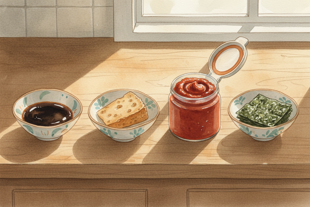 Foods high in umami are often foods that have been **aged, fermented, or cooked long and slow** — processes that *break 