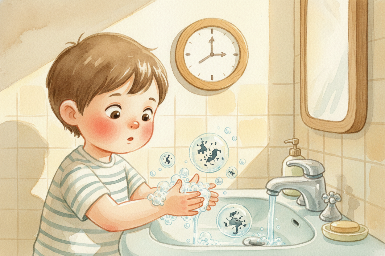 ~~But here's the catch:~~ this whole process needs time. **Singing "Happy Birthday" twice** — *about 20 seconds* — gives