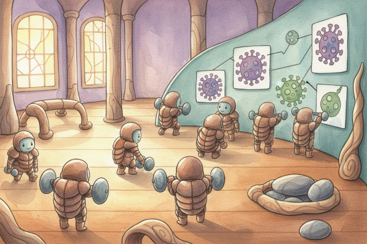 Your immune system uses sleep as its training ground. While you're asleep, your body churns out fresh ++T-cells++ — the 