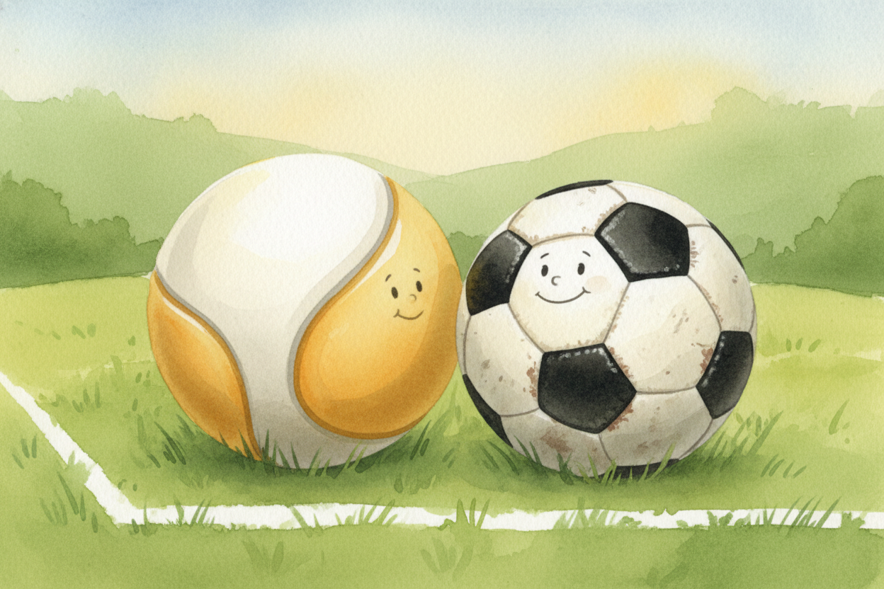 Modern soccer balls sometimes use different patterns—triangles, or even thermally-bonded panels that look seamless. ~~Bu