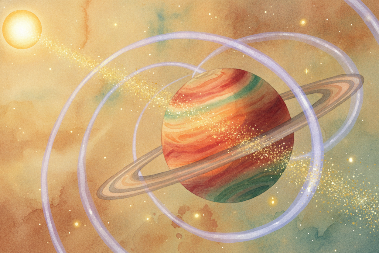 Deep underground, Earth has a **spinning heart of hot metal**. That swirling core makes an *invisible force field* — a m