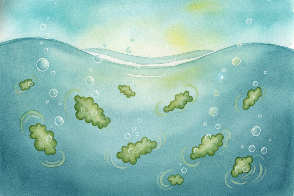~~Here's a trick that sounds backwards:~~ life helped make Earth livable. Long ago, **tiny green creatures** began breat