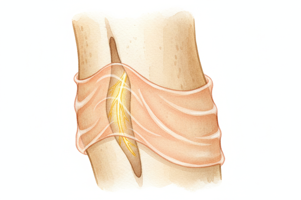 Most nerves in your body are tucked safely inside muscle and fat, wrapped up like wires in a protective cable. But the +
