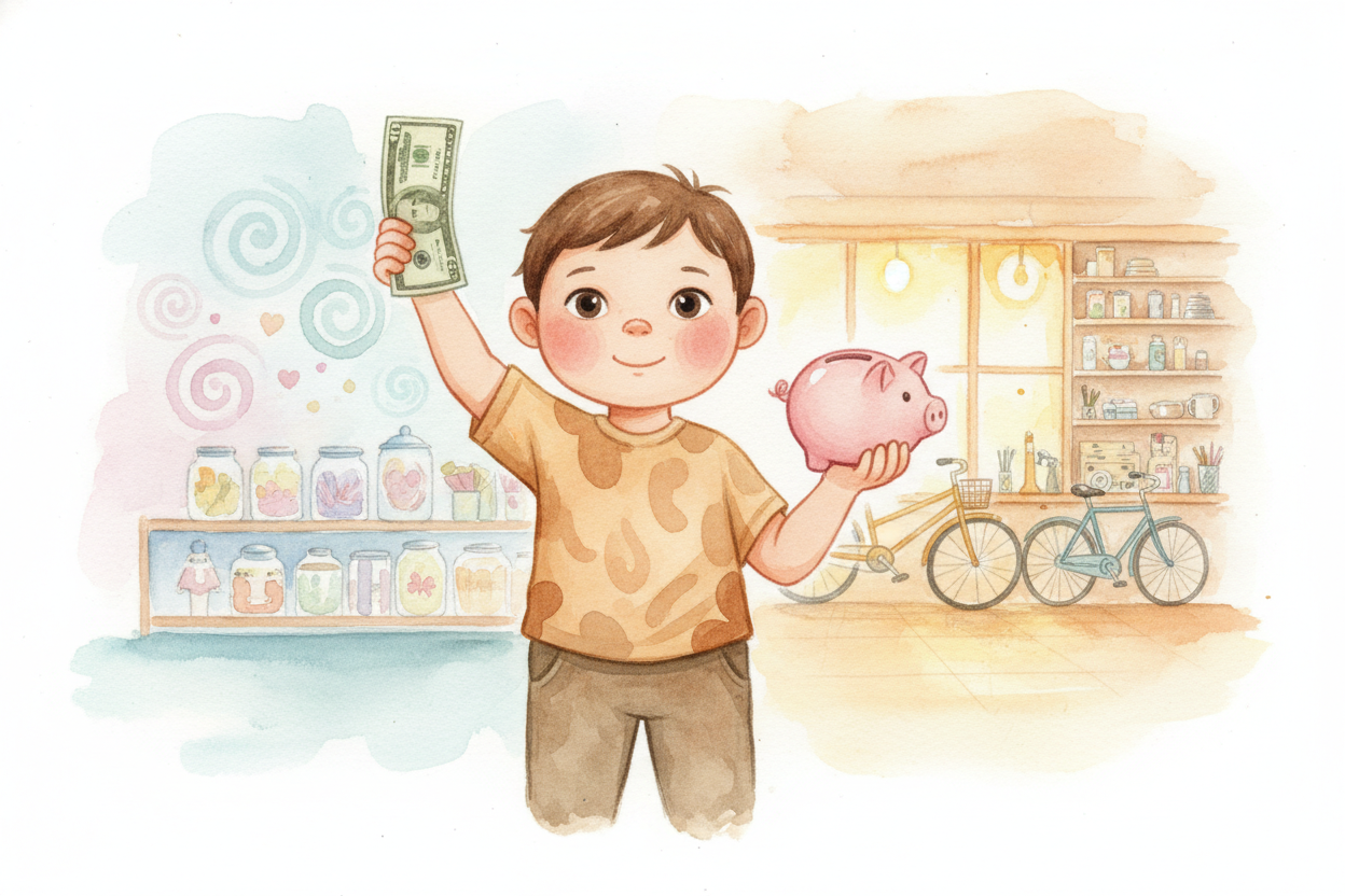 So that twenty-dollar bill becomes a **tiny superpower**: ~~the power to choose later instead of now~~. And every time y