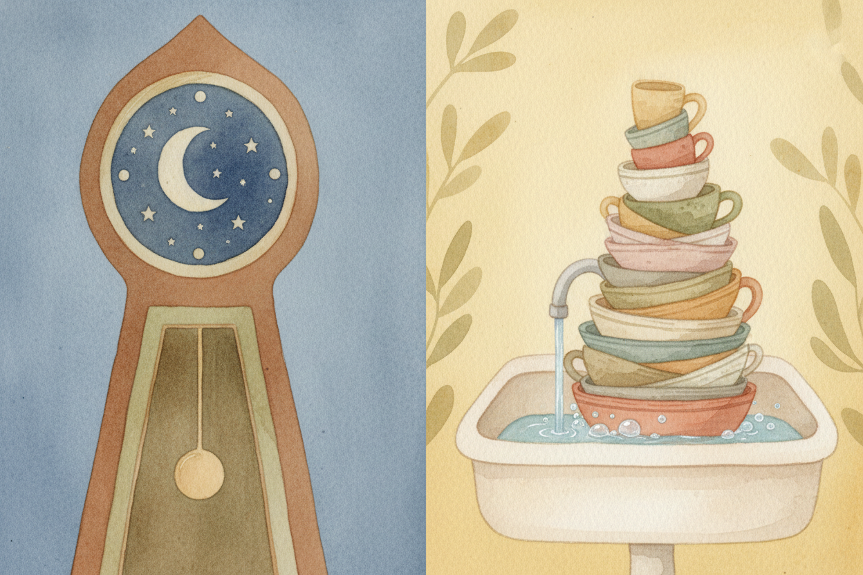 Sleep is controlled by **two systems working together**. One is your body clock, which tracks the time of day and _whisp