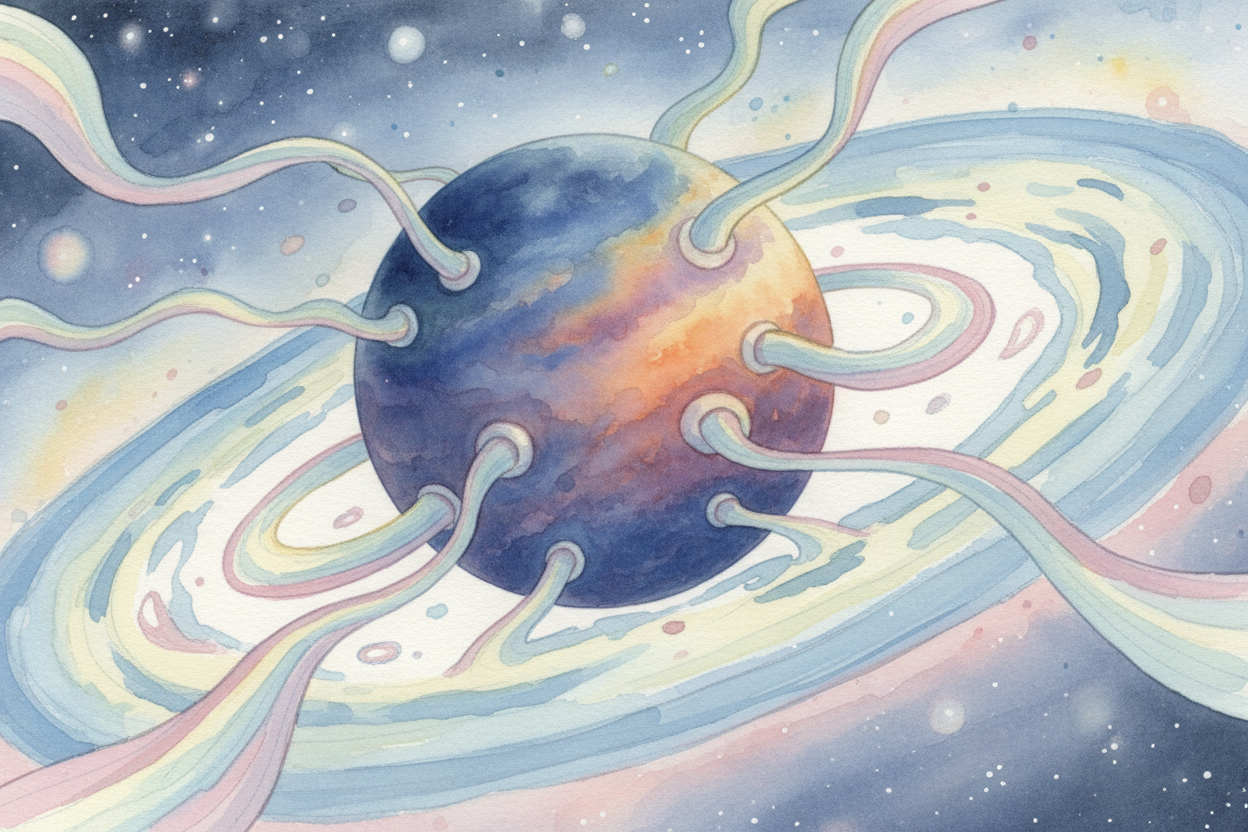 This kicked off a ~~runaway feast~~. More gas made Jupiter heavier. **Heavier meant stronger gravity**. *Stronger gravit