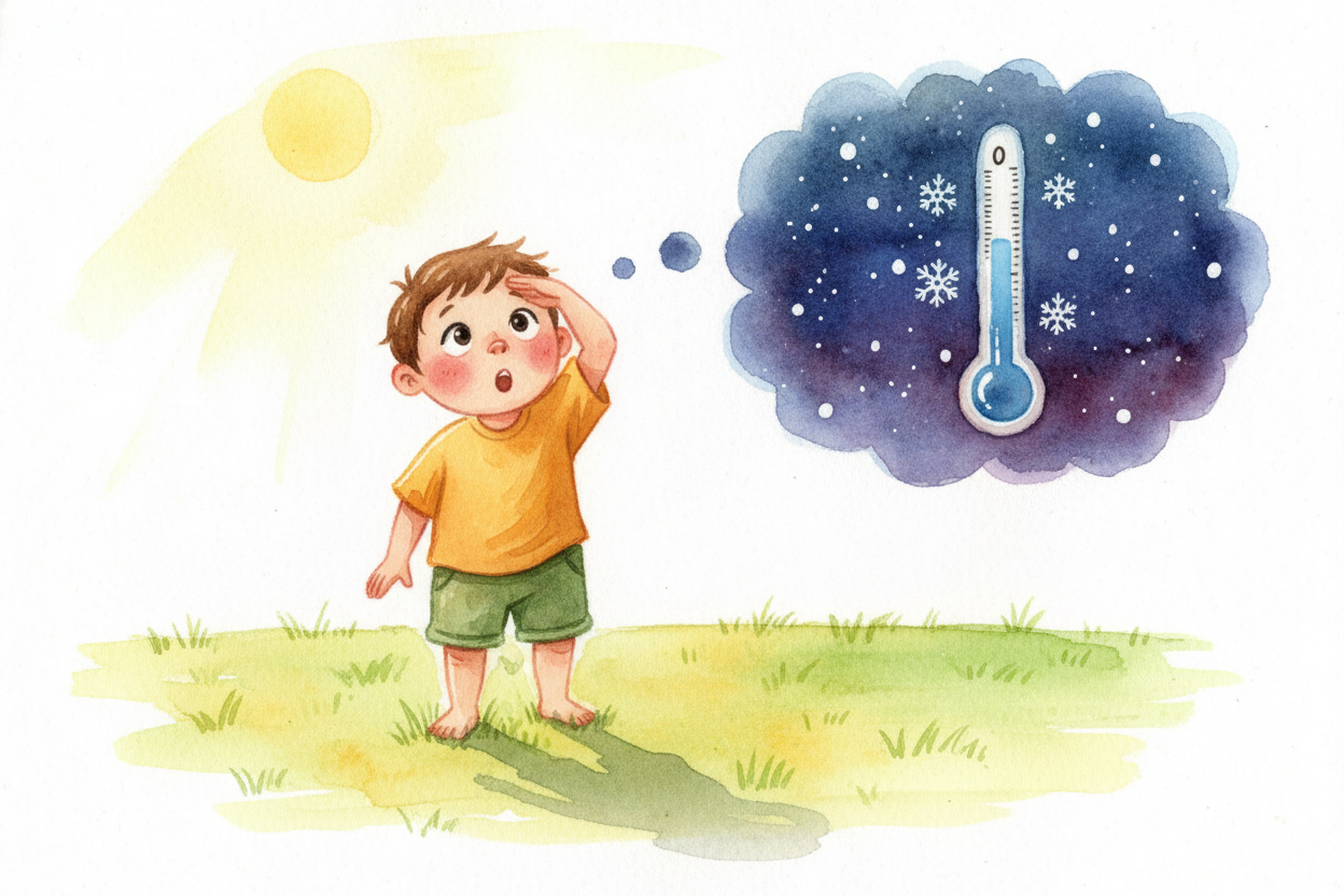 You've probably heard that space is freezing cold — millions of degrees below zero. But when you step outside on a sunny