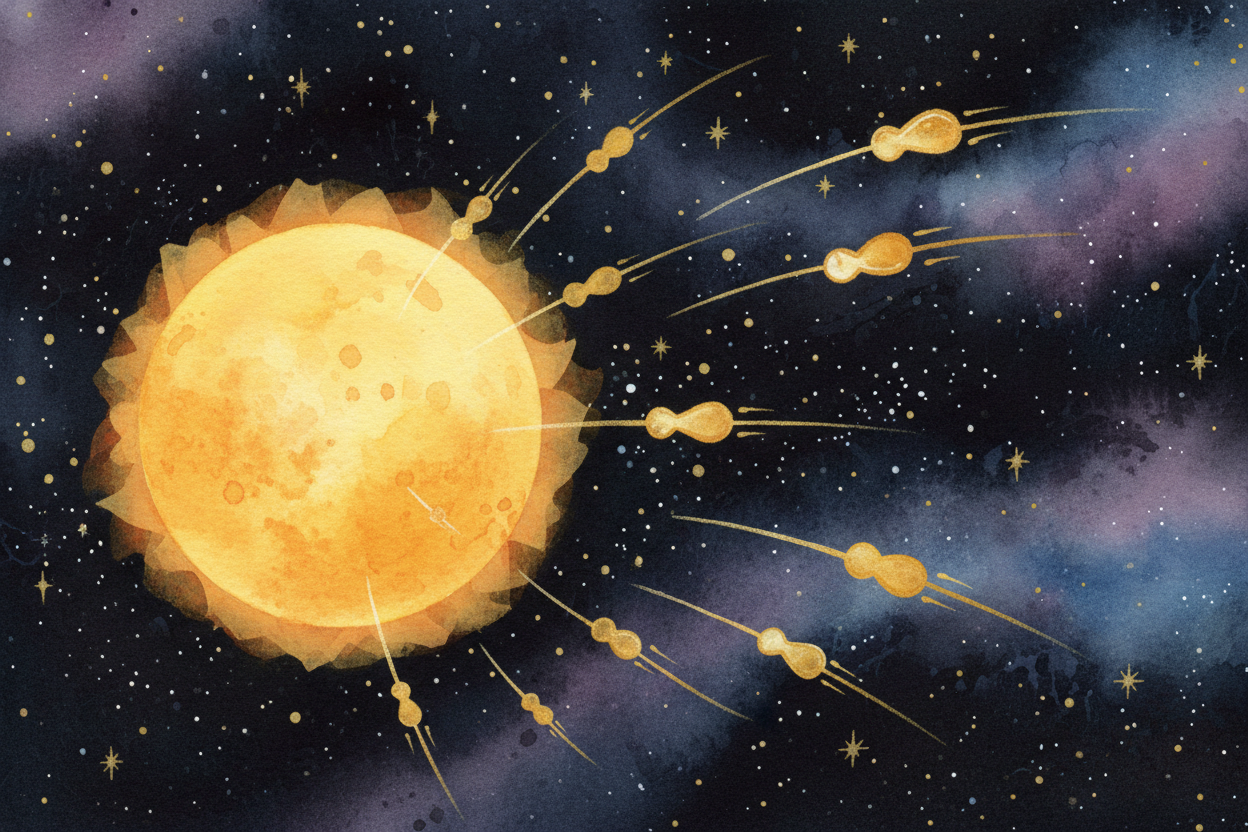 But light is different. Light isn't made of atoms — it's pure energy, zipping along as tiny packets called ++photons++. 