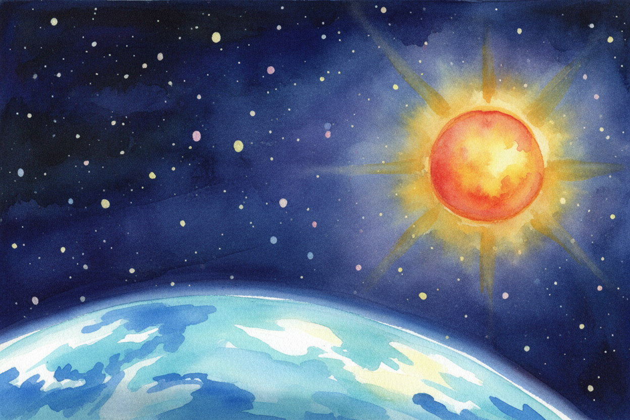 You've seen those photos of space — the blackness between stars, the deep darkness beyond Earth. ~~Why is it so dark out