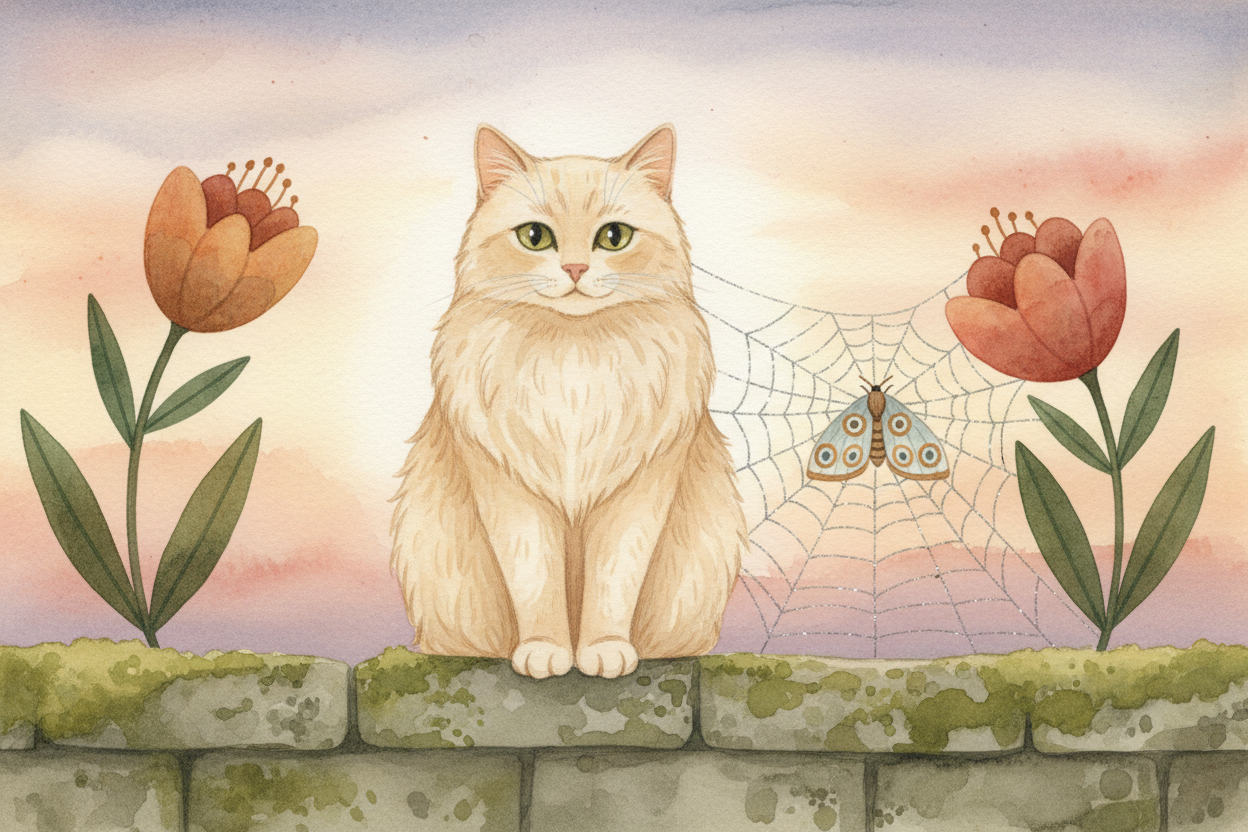 ~~So when you spot symmetry~~—on a moth, in a spiderweb, across a cat's face—you're seeing two forces at once. One: natu