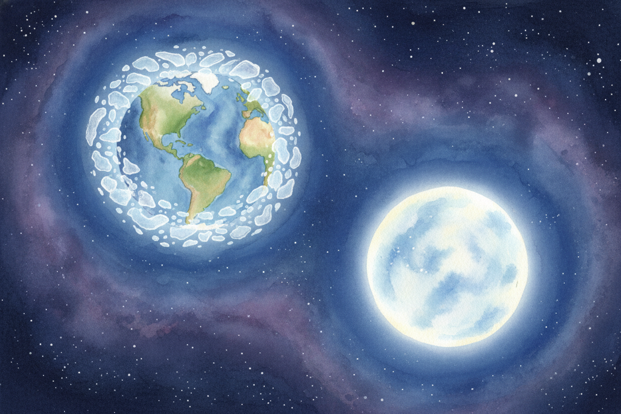 So when someone asks why the poles are different, the answer is this: ~~one is frozen ocean pretending to be land, and o