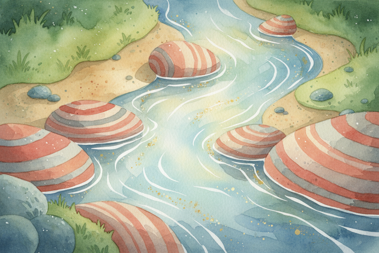 As rainwater runs over mountains and through valleys, it dissolves tiny bits of minerals from the rocks — especially sod