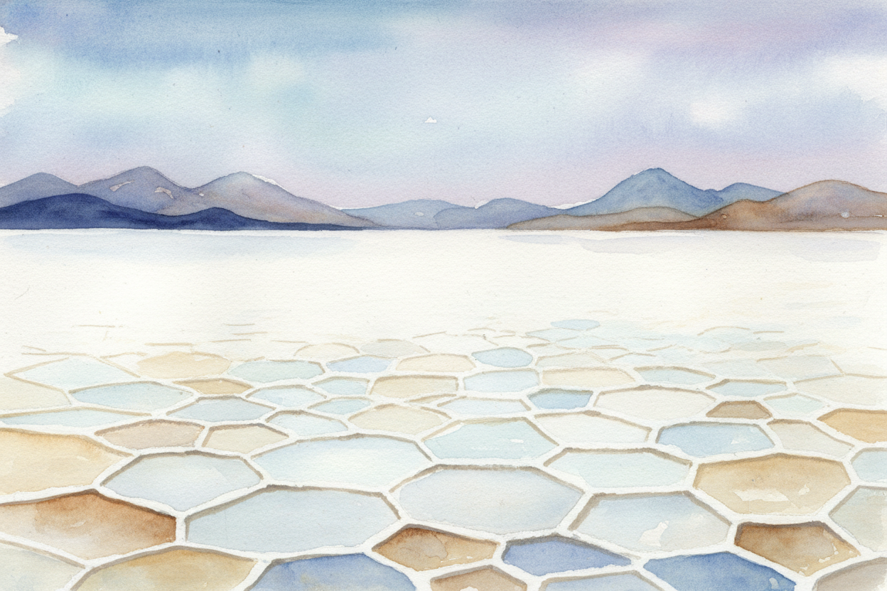 The ocean's saltiness has reached an **equilibrium** now — a balance. New salt still arrives, but some gets buried in se