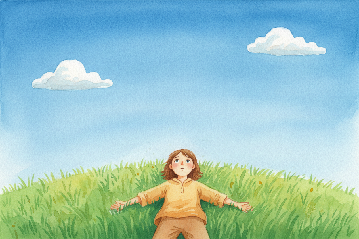 You look up on a sunny day, and there it is: blue everywhere. Not green, not purple, not the wild orange of a sunset — j