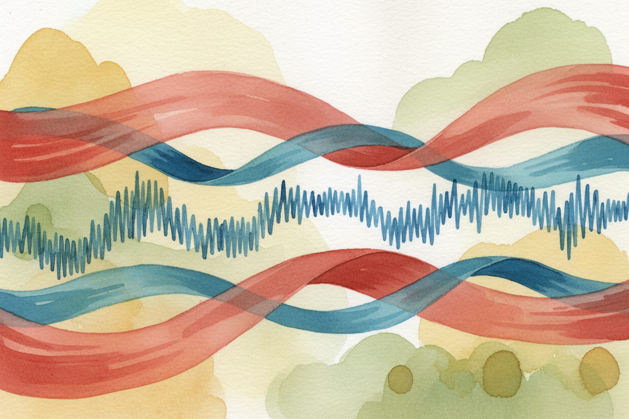 Each color in that beam is actually a wave, and each wave has a different size. Red waves are **long and lazy**, **stret