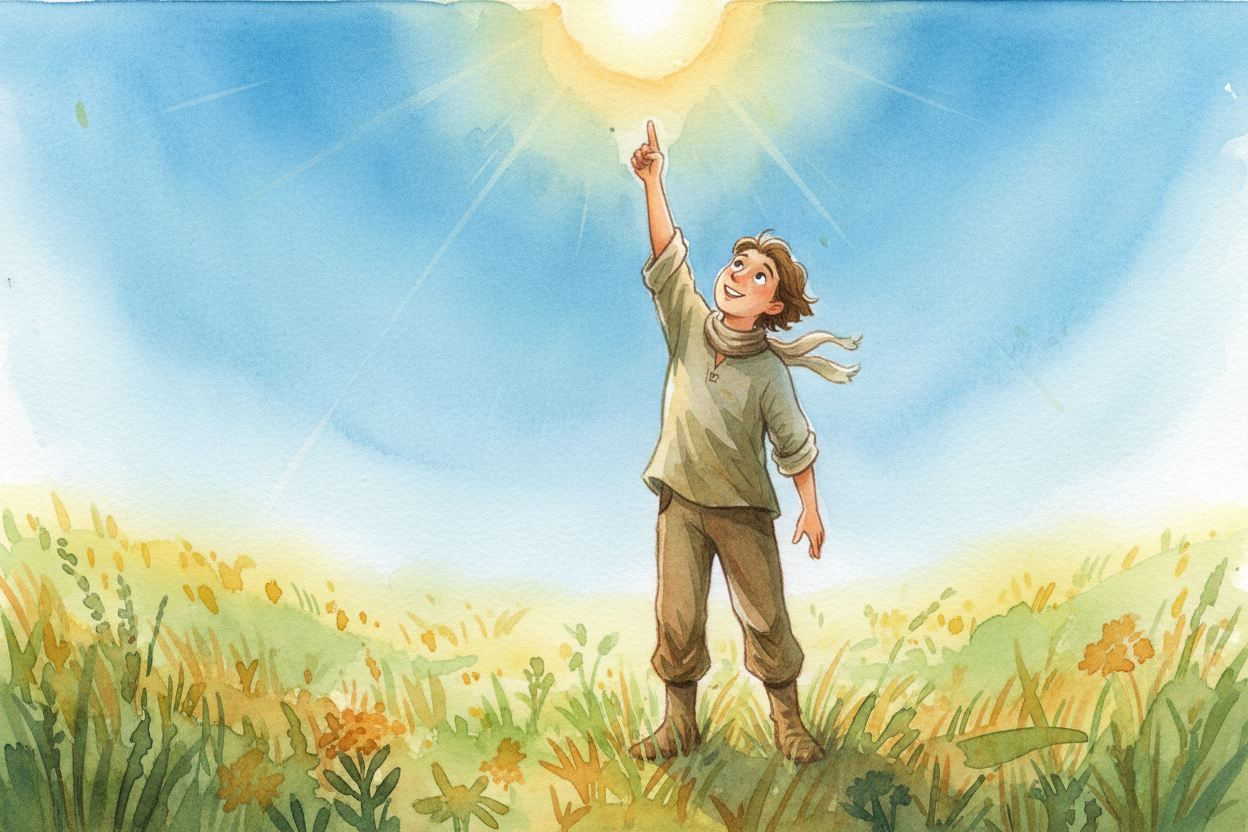 ~~And that's why,~~ on a clear day, you get that **endless blue dome** overhead. It's not paint, not magic — just billio