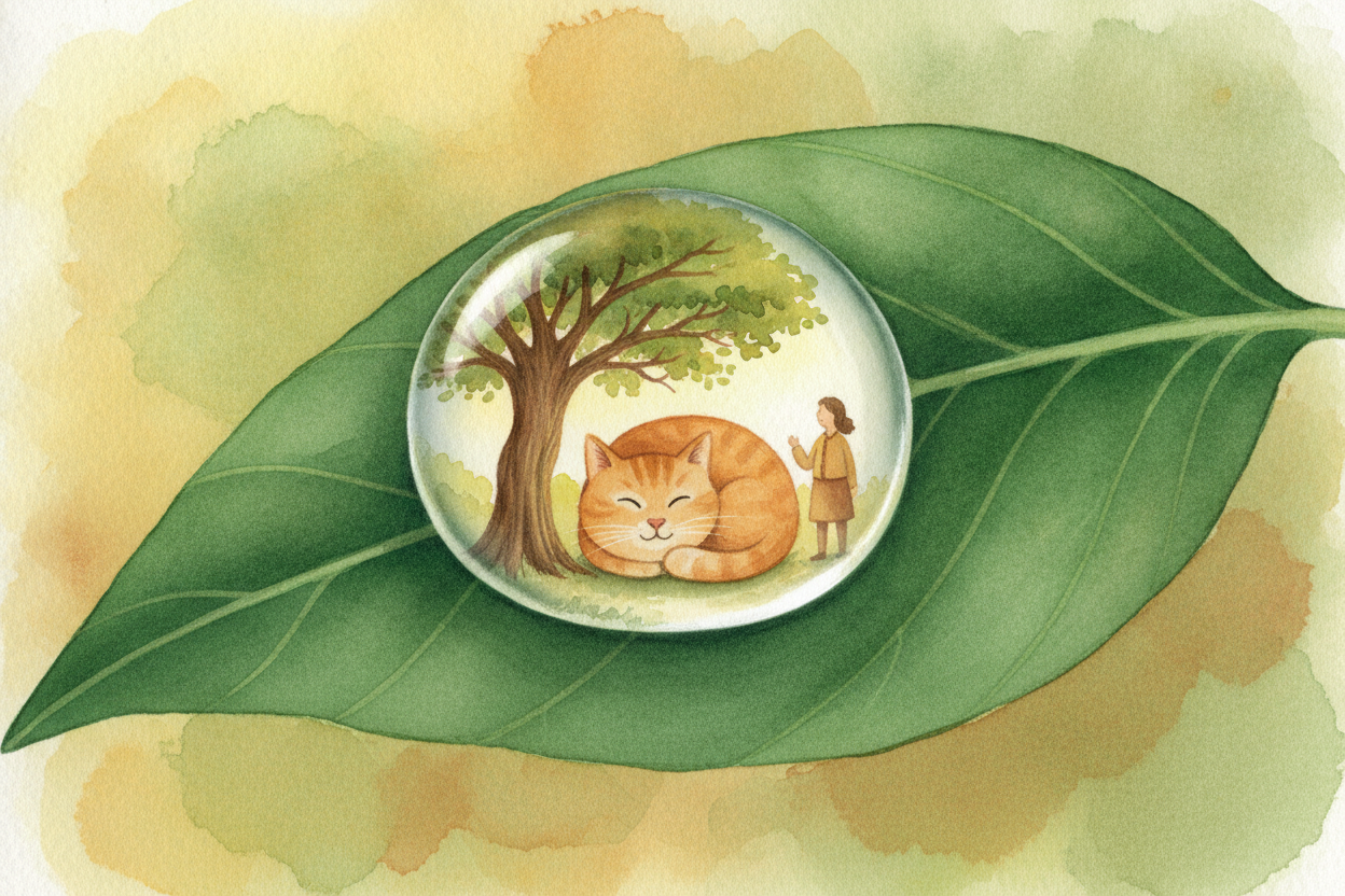 Look around at every living thing you can imagine — a sleepy cat, a towering oak, the person reading this book. Hidden i