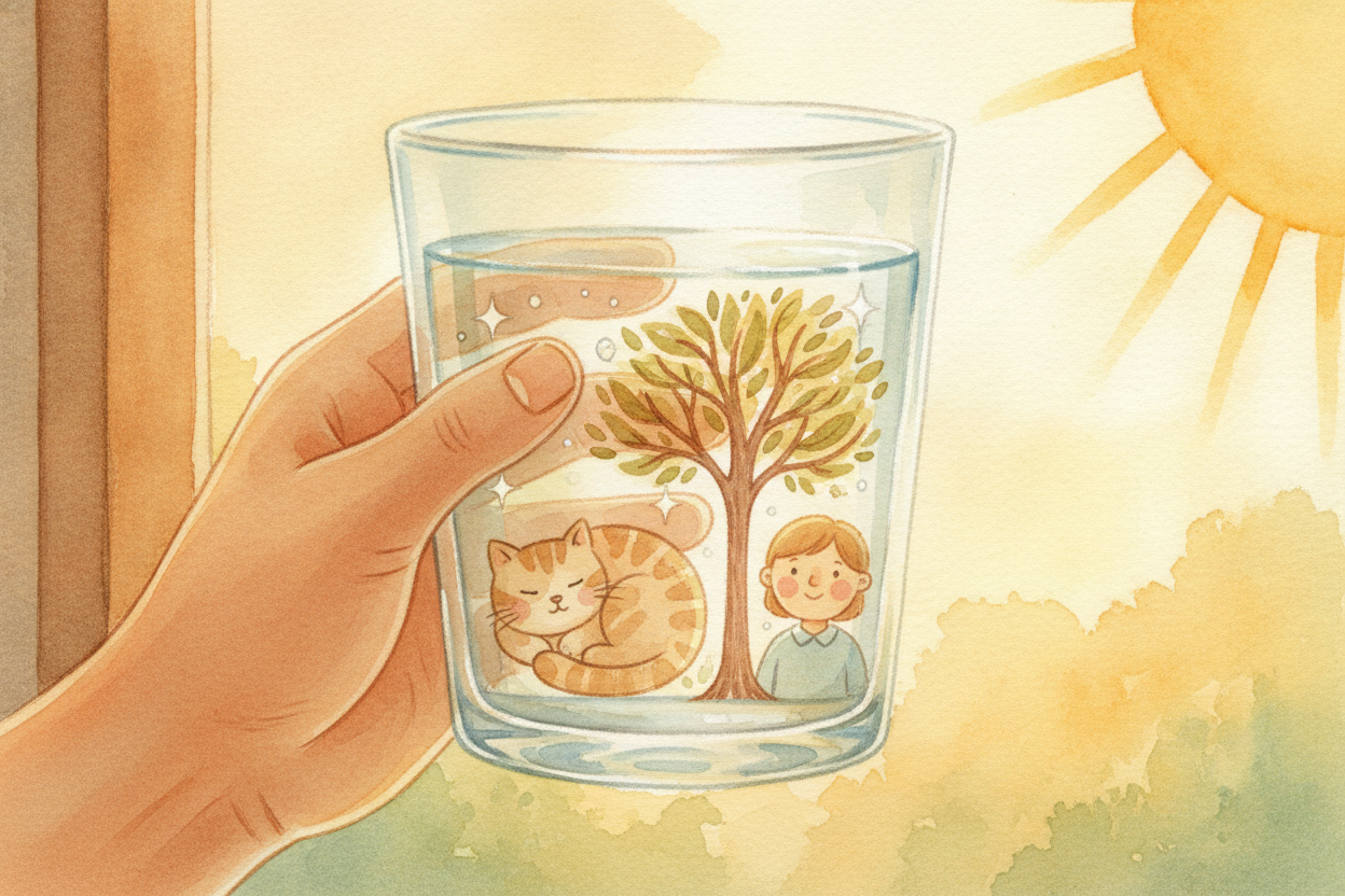 ~~So the next time you take a sip of water, raise your glass.~~ **You're not just having a drink.** You're topping up *t