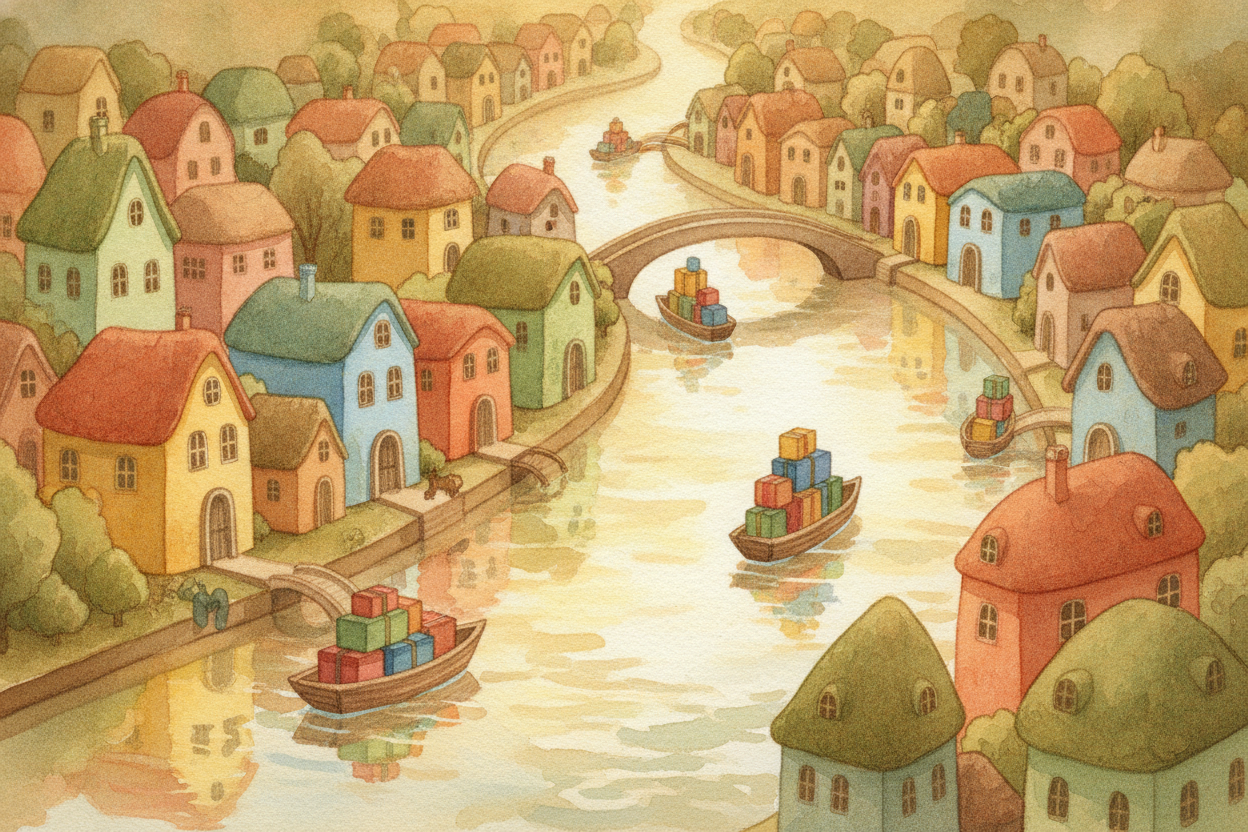 So what does all that water actually do in there? Think of your body as a busy town. **Water is the delivery driver.** I