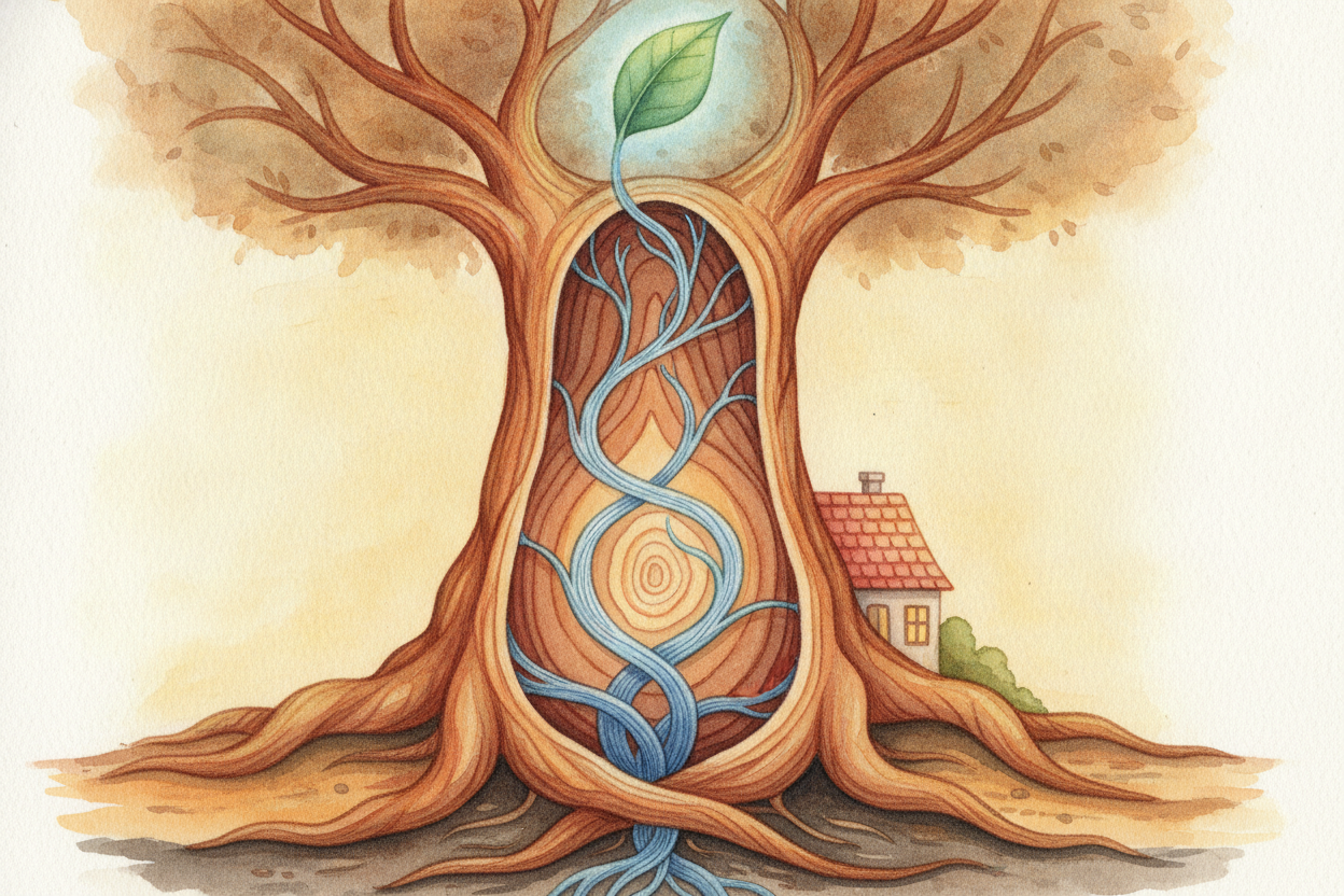 ~~Now meet the plants~~, the **quiet water champions** of the world. A tree drinks through its roots and pulls that wate