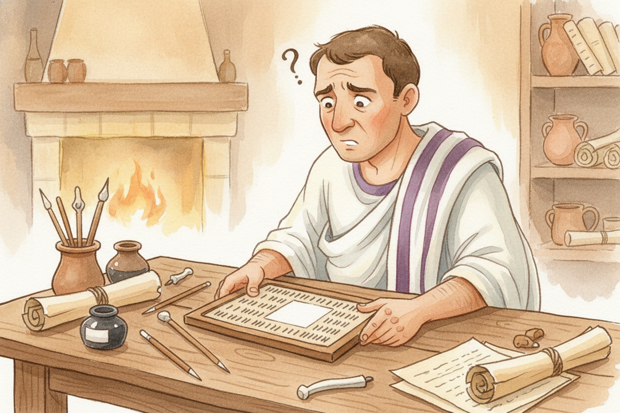 ++Ancient Romans++ could count huge armies and build massive roads, but they had **no symbol for zero**. If a shelf was 