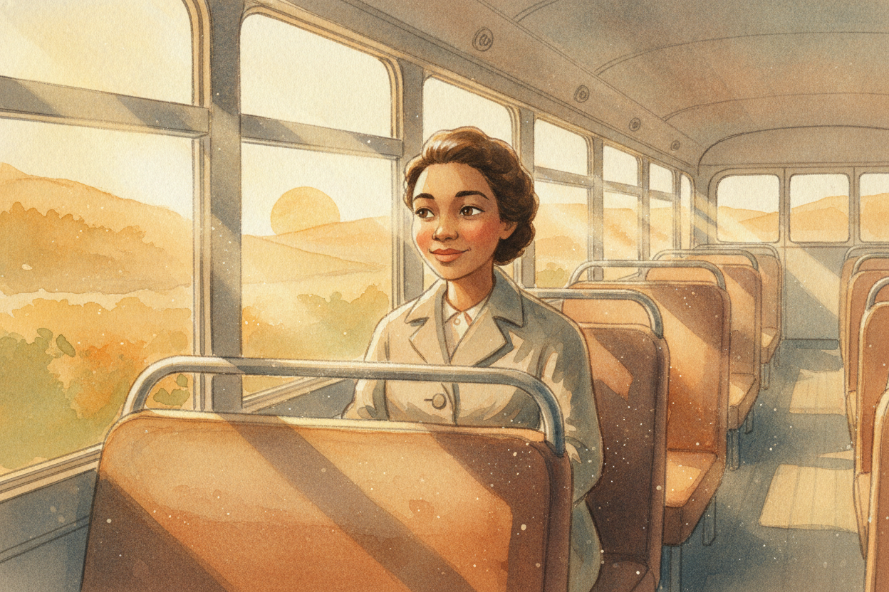 So why was ++Rosa Parks++ brave for staying in her seat? Because she knew the danger, felt the fear, and chose what was 
