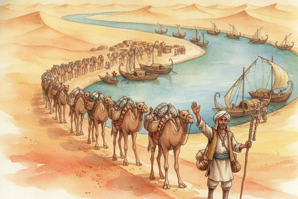 The secret starts with location. ++Timbuktu++ sat right where two great highways met: the ++Niger River++, which carried