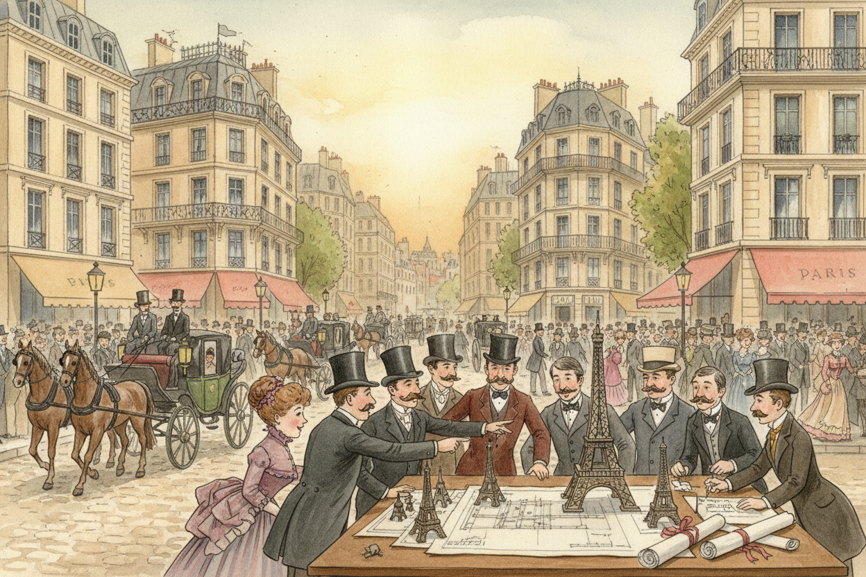 ++Paris++, 1889. ++France++ wanted to throw the **world's biggest party** — a World's Fair celebrating one hundred years