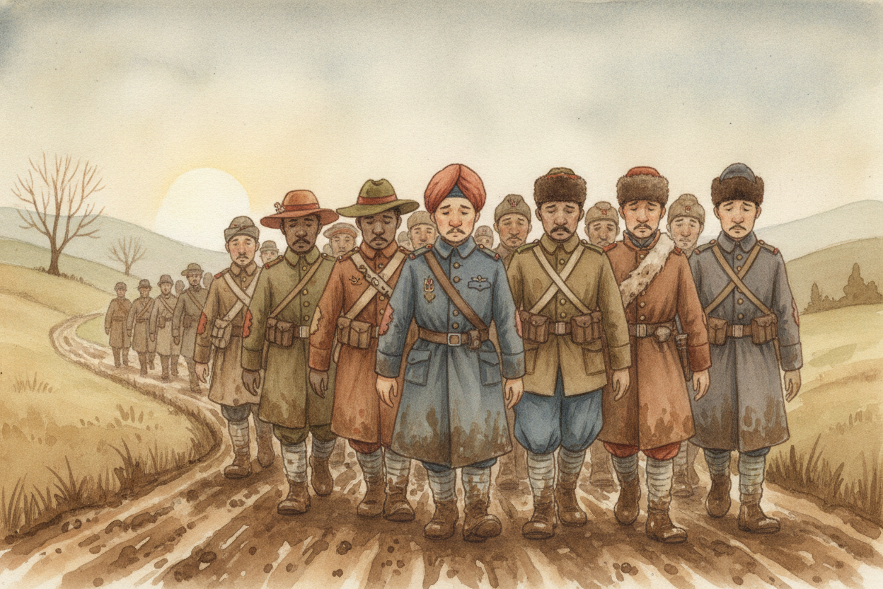 That meant soldiers came from everywhere. Troops from ++India++, ++Australia++, ++Canada++, and across ++Africa++ travel